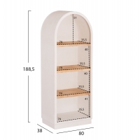 ΡΑΦΙΕΡΑ ΣΕΙΡΑ SANTORINI HM18044 MDF ΥΠΟΛΕΥΚΟ-ΡΑΦΙΑ ΞΥΛΟ ΕΛΑΤΟΥ ΦΥΣΙΚΟ 80x38x188,5Υεκ. ΡΑΦΙΕΡΑ ΣΕΙΡΑ SANTORINI HM18044 MDF ΥΠΟΛΕΥΚΟ-ΡΑΦΙΑ ΞΥΛΟ ΕΛΑΤΟΥ ΦΥΣΙΚΟ 80x38x188,5Υεκ.