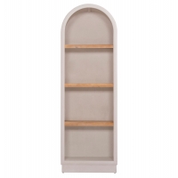 ΡΑΦΙΕΡΑ ΣΕΙΡΑ SANTORINI HM18045 MDF ΥΠΟΛΕΥΚΟ-ΡΑΦΙΑ ΞΥΛΟ ΕΛΑΤΟΥ ΦΥΣΙΚΟ 60x38,5x179Υεκ.