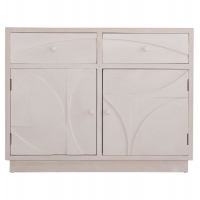 ΜΠΟΥΦΕΣ ΣΕΙΡΑ SANTORINI HM18046 MDF ΣΕ ΥΠΟΛΕΥΚΟ ΧΡΩΜΑ-2 ΣΥΡΤΑΡΙΑ & 2 ΠΟΡΤΕΣ 107x38x82,5Υεκ.