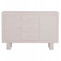 ΜΠΟΥΦΕΣ ΣΕΙΡΑ SANTORINI HM18048 MDF ΣΕ ΥΠΟΛΕΥΚΟ ΧΡΩΜΑ-3 ΣΥΡΤΑΡΙΑ & 2 ΠΟΡΤΕΣ 120x38x80Υεκ.