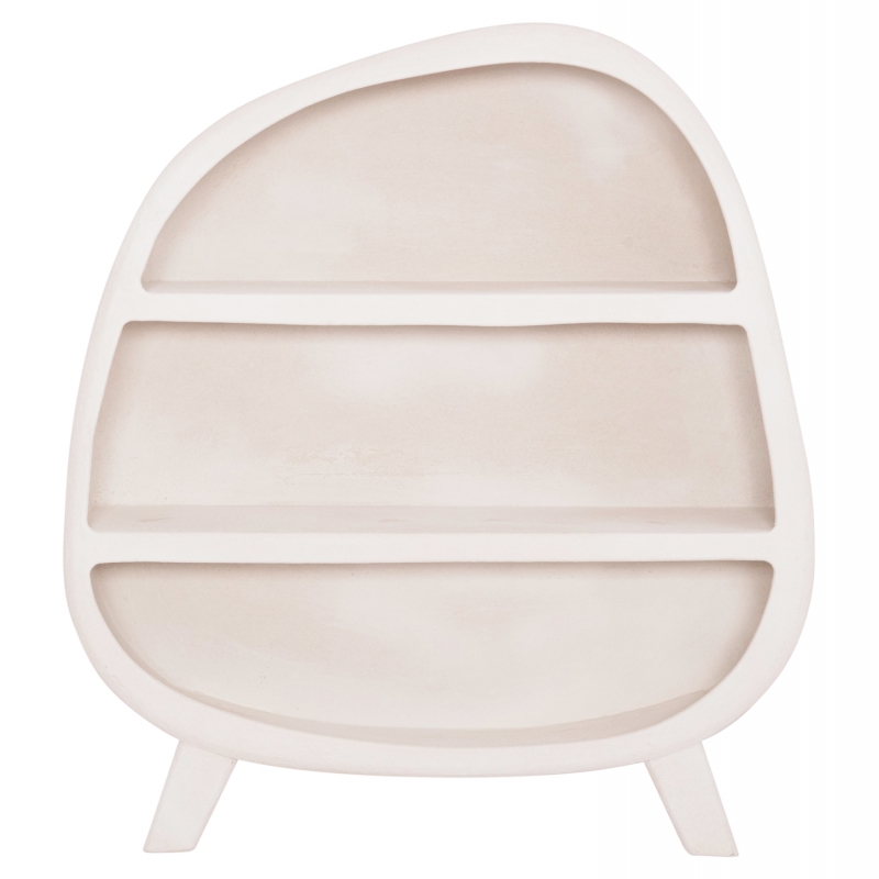 ΡΑΦΙΕΡΑ ΣΕΙΡΑ SANTORINI HM18060.01 MDF ΣΕ ΥΠΟΛΕΥΚΟ ΧΡΩΜΑ 120x38x133Υεκ.