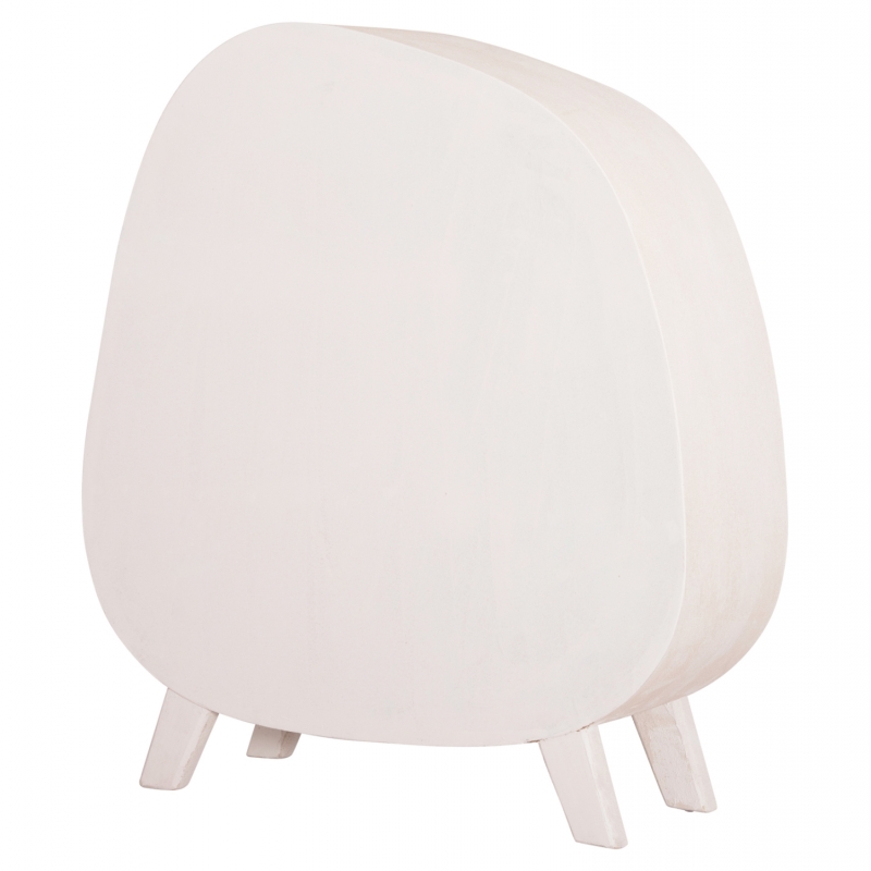 ΡΑΦΙΕΡΑ ΣΕΙΡΑ SANTORINI HM18060.01 MDF ΣΕ ΥΠΟΛΕΥΚΟ ΧΡΩΜΑ 120x38x133Υεκ.