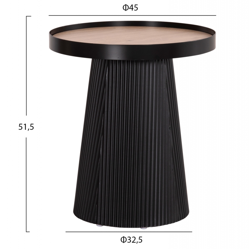 ΤΡΑΠΕΖΑΚΙ ΒΟΗΘΗΤΙΚΟ DENTON HM18023.01 MDF TOP ΦΥΣΙΚΟ ΞΥΛΟΥ-ΒΑΣΗ ΜΑΥΡΗ Φ45x51,5Υεκ. ΤΡΑΠΕΖΑΚΙ ΒΟΗΘΗΤΙΚΟ DENTON HM18023.01 MDF TOP ΦΥΣΙΚΟ ΞΥΛΟΥ-ΒΑΣΗ ΜΑΥΡΗ Φ45x51,5Υεκ.
