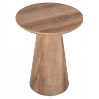 ΒΟΗΘΗΤΙΚΟ ΤΡΑΠΕΖΑΚΙ KARAN HM18029 MDF ΣΕ ΦΥΣΙΚΟ ΧΡΩΜΑ ΞΥΛΟΥ Φ45x56,5Υεκ