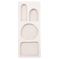 ΡΑΦΙΕΡΑ ΤΟΙΧΟΥ ΣΕΙΡΑ SANTORINI HM18069 MDF ΣΕ ΥΠΟΛΕΥΚΟ ΧΡΩΜΑ 47,5x18x120Υεκ.