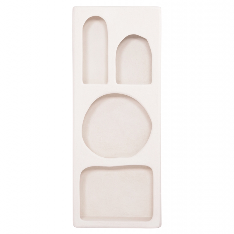 ΡΑΦΙΕΡΑ ΤΟΙΧΟΥ ΣΕΙΡΑ SANTORINI HM18069 MDF ΣΕ ΥΠΟΛΕΥΚΟ ΧΡΩΜΑ 47,5x18x120Υεκ.