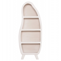 ΡΑΦΙΕΡΑ ΣΕΙΡΑ SANTORINI HM18067 MDF ΣΕ ΥΠΟΛΕΥΚΟ ΧΡΩΜΑ 80x38x196Υεκ.