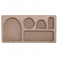 ΡΑΦΙ ΤΟΙΧΟΥ ΣΕΙΡΑ SANTORINI HM18063.02 MDF ΣΕ ΚΑΦΕ 120x18x60Υεκ.
