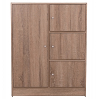 ΝΤΟΥΛΑΠΙ ΜΕ 4 ΑΠΟΘ.ΧΩΡΟΥΣ MATIN HM2479.02 SONAMA OAK ΜΕΛΑΜΙΝΗ 80x39,5x99,5Υεκ.