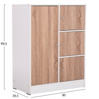 ΝΤΟΥΛΑΠΙ ΜΕ 4 ΑΠΟΘ.ΧΩΡΟΥΣ MATIN HM2479.01 SONAMA OAK-ΛΕΥΚΗ ΜΕΛΑΜΙΝΗ 80x39,5x99,5Υεκ ΝΤΟΥΛΑΠΙ ΜΕ 4 ΑΠΟΘ.ΧΩΡΟΥΣ MATIN HM2479.01 SONAMA OAK-ΛΕΥΚΗ ΜΕΛΑΜΙΝΗ 80x39,5x99,5Υεκ