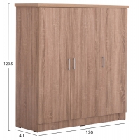 ΝΤΟΥΛΑΠΑ 3ΦΥΛΛΗ ΜΕ ΡΑΦΙΑ FUENTO HM2482.01 SONAMA OAK ΜΕΛΑΜΙΝΗ 120-116x40x123,5Υεκ. ΝΤΟΥΛΑΠΑ 3ΦΥΛΛΗ ΜΕ ΡΑΦΙΑ FUENTO HM2482.01 SONAMA OAK ΜΕΛΑΜΙΝΗ 120-116x40x123,5Υεκ.