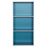 ΡΑΦΙΕΡΑ ΤΟΙΧΟΥ CUBICON HM9941.05 ΜΠΛΕ-ΛΕΥΚΗ ΜΕΛΑΜΙΝΗ 38,5x23,5x80Υεκ.