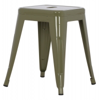 ΣΚΑΜΠΟ ΜΕΤΑΛΛΙΚΟ MELITA HM0096.43 ΣΕ DARK OLIVE ΧΡΩΜΑ 37x37x45Υεκ.