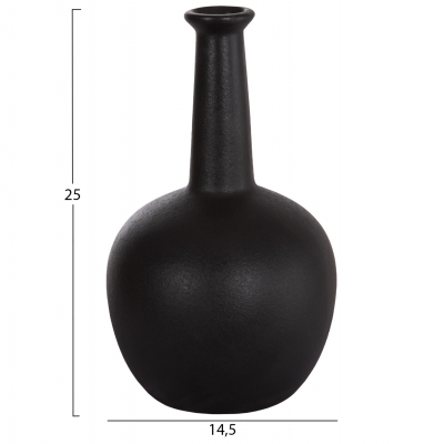 ΕΠΙΤΡΑΠΕΖΙΟ ΚΕΡΑΜΙΚΟ ΔΙΑΚΟΣΜΗΤΙΚΟ ELENDIL HM4593.02 ΜΑΥΡΟ ΜΑΤ 14,5x25Υεκ