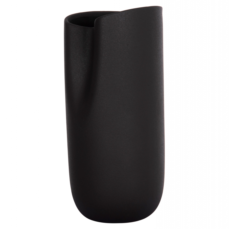 ΕΠΙΤΡΑΠΕΖΙΟ ΚΕΡΑΜΙΚΟ ΔΙΑΚΟΣΜΗΤΙΚΟ GLAZE HM4606.02 ΜΑΥΡΟ ΜΑΤ 17x16,5x37Υεκ