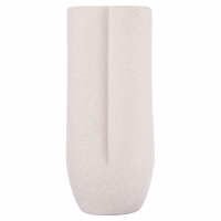 ΕΠΙΤΡΑΠΕΖΙΟ ΚΕΡΑΜΙΚΟ ΔΙΑΚΟΣΜΗΤΙΚΟ GLAZE HM4611.01 ΚΡΥΣΤΑΛΛΙΚΟ ΥΠΟΛΕΥΚΟ Φ14x34Υεκ
