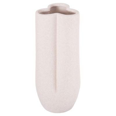 ΕΠΙΤΡΑΠΕΖΙΟ ΚΕΡΑΜΙΚΟ ΔΙΑΚΟΣΜΗΤΙΚΟ GLAZE HM4611.01 ΚΡΥΣΤΑΛΛΙΚΟ ΥΠΟΛΕΥΚΟ Φ14x34Υεκ