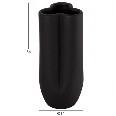 ΕΠΙΤΡΑΠΕΖΙΟ ΚΕΡΑΜΙΚΟ ΔΙΑΚΟΣΜΗΤΙΚΟ GLAZE HM4611.02 ΜΑΥΡΟ ΜΑΤ Φ14x34Υ εκ. ΕΠΙΤΡΑΠΕΖΙΟ ΚΕΡΑΜΙΚΟ ΔΙΑΚΟΣΜΗΤΙΚΟ GLAZE HM4611.02 ΜΑΥΡΟ ΜΑΤ Φ14x34Υ εκ.