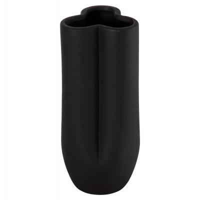 ΕΠΙΤΡΑΠΕΖΙΟ ΚΕΡΑΜΙΚΟ ΔΙΑΚΟΣΜΗΤΙΚΟ GLAZE HM4611.02 ΜΑΥΡΟ ΜΑΤ Φ14x34Υ εκ.