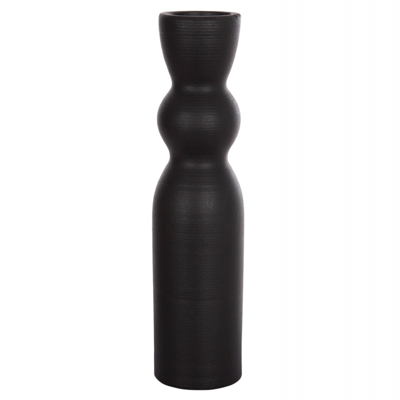 ΕΠΙΤΡΑΠΕΖΙΟ ΚΕΡΑΜΙΚΟ ΔΙΑΚΟΣΜΗΤΙΚΟ SCEPTER HM4614.02 ΜΑΥΡΟ ΜΑΤ Φ8x35Υ εκ.