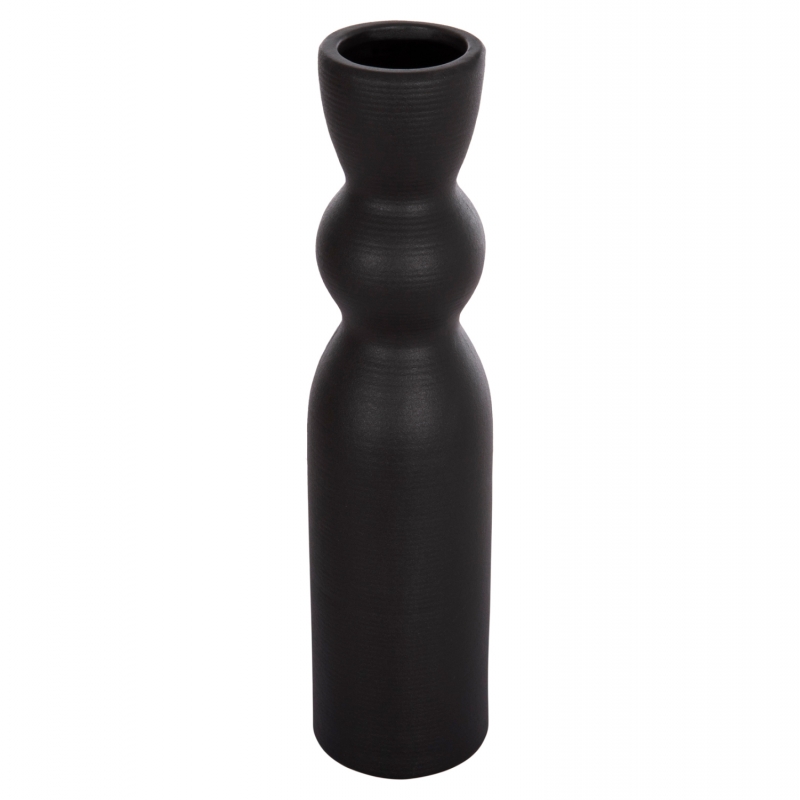 ΕΠΙΤΡΑΠΕΖΙΟ ΚΕΡΑΜΙΚΟ ΔΙΑΚΟΣΜΗΤΙΚΟ SCEPTER HM4614.02 ΜΑΥΡΟ ΜΑΤ Φ8x35Υ εκ.