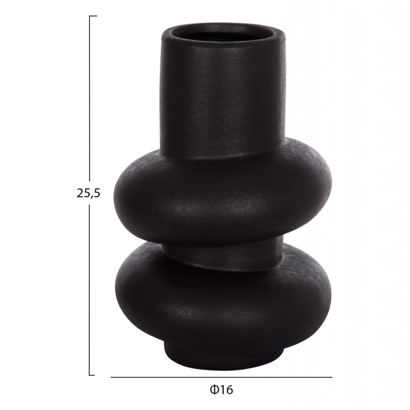 ΕΠΙΤΡΑΠΕΖΙΟ ΚΕΡΑΜΙΚΟ ΔΙΑΚΟΣΜΗΤΙΚΟ ROOK HM4627.02 ΜΑΥΡΟ ΜΑΤ Φ16x25,5Υεκ ΕΠΙΤΡΑΠΕΖΙΟ ΚΕΡΑΜΙΚΟ ΔΙΑΚΟΣΜΗΤΙΚΟ ROOK HM4627.02 ΜΑΥΡΟ ΜΑΤ Φ16x25,5Υεκ