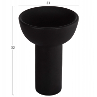 ΕΠΙΤΡΑΠΕΖΙΟ ΚΕΡΑΜΙΚΟ ΔΙΑΚΟΣΜΗΤΙΚΟ ELENDIL HM4602.02 ΜΑΥΡΟ ΜΑΤ Φ23x32Υ εκ ΕΠΙΤΡΑΠΕΖΙΟ ΚΕΡΑΜΙΚΟ ΔΙΑΚΟΣΜΗΤΙΚΟ ELENDIL HM4602.02 ΜΑΥΡΟ ΜΑΤ Φ23x32Υ εκ