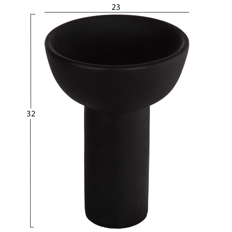 ΕΠΙΤΡΑΠΕΖΙΟ ΚΕΡΑΜΙΚΟ ΔΙΑΚΟΣΜΗΤΙΚΟ ELENDIL HM4602.02 ΜΑΥΡΟ ΜΑΤ Φ23x32Υ εκ ΕΠΙΤΡΑΠΕΖΙΟ ΚΕΡΑΜΙΚΟ ΔΙΑΚΟΣΜΗΤΙΚΟ ELENDIL HM4602.02 ΜΑΥΡΟ ΜΑΤ Φ23x32Υ εκ