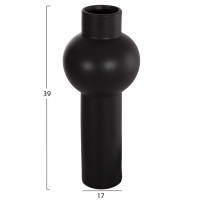 ΕΠΙΤΡΑΠΕΖΙΟ ΚΕΡΑΜΙΚΟ ΔΙΑΚΟΣΜΗΤΙΚΟ SCEPTER HM4604.02 ΜΑΥΡΟ ΜΑΤ Φ17x39Υεκ