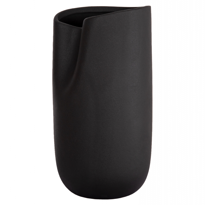ΕΠΙΤΡΑΠΕΖΙΟ ΚΕΡΑΜΙΚΟ ΔΙΑΚΟΣΜΗΤΙΚΟ GLAZE HM4607.02 ΜΑΥΡΟ ΜΑΤ 15x15x30Υεκ
