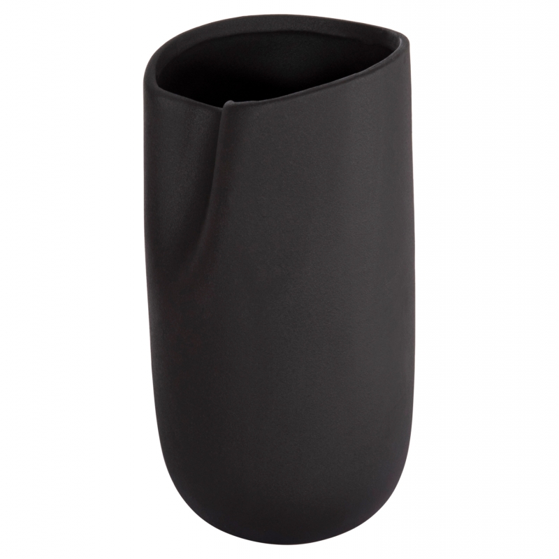 ΕΠΙΤΡΑΠΕΖΙΟ ΚΕΡΑΜΙΚΟ ΔΙΑΚΟΣΜΗΤΙΚΟ GLAZE HM4607.02 ΜΑΥΡΟ ΜΑΤ 15x15x30Υεκ
