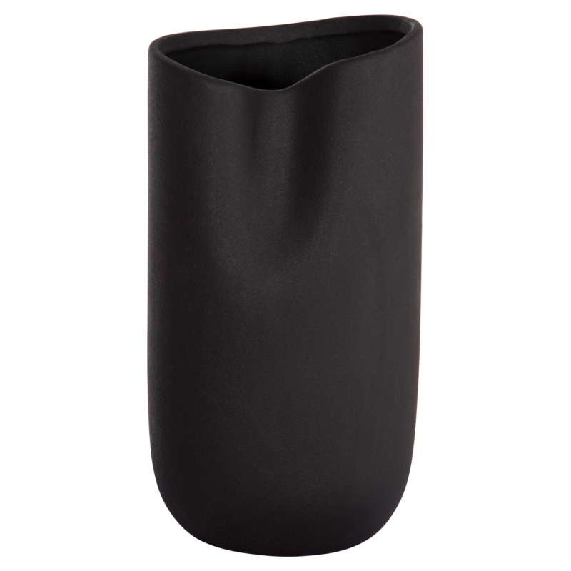 ΕΠΙΤΡΑΠΕΖΙΟ ΚΕΡΑΜΙΚΟ ΔΙΑΚΟΣΜΗΤΙΚΟ GLAZE HM4607.02 ΜΑΥΡΟ ΜΑΤ 15x15x30Υεκ