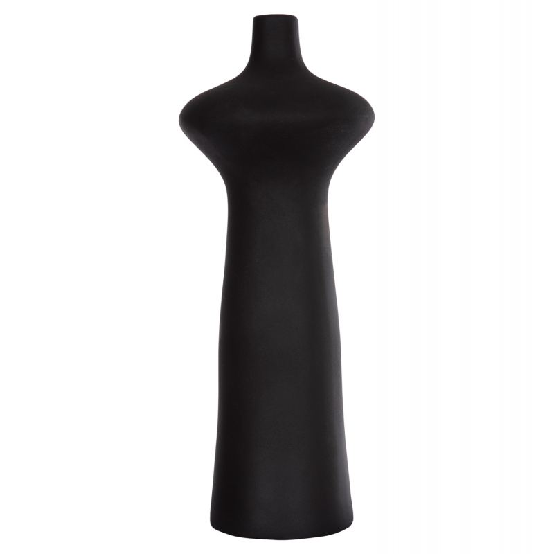 ΕΠΙΤΡΑΠΕΖΙΟ ΚΕΡΑΜΙΚΟ ΔΙΑΚΟΣΜΗΤΙΚΟ SCEPTER HM4636.02 ΜΑΥΡΟ ΜΑΤ Φ18x49Υεκ