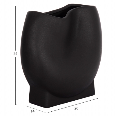ΕΠΙΤΡΑΠΕΖΙΟ ΚΕΡΑΜΙΚΟ ΔΙΑΚΟΣΜΗΤΙΚΟ GLAZE HM4610.02 ΜΑΥΡΟ ΜΑΤ 26x14x25Υεκ ΕΠΙΤΡΑΠΕΖΙΟ ΚΕΡΑΜΙΚΟ ΔΙΑΚΟΣΜΗΤΙΚΟ GLAZE HM4610.02 ΜΑΥΡΟ ΜΑΤ 26x14x25Υεκ