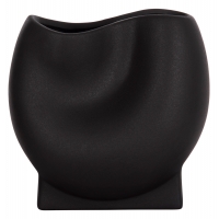 ΕΠΙΤΡΑΠΕΖΙΟ ΚΕΡΑΜΙΚΟ ΔΙΑΚΟΣΜΗΤΙΚΟ GLAZE HM4610.02 ΜΑΥΡΟ ΜΑΤ 26x14x25Υεκ