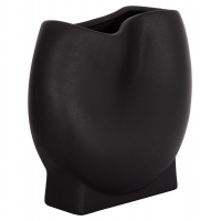 ΕΠΙΤΡΑΠΕΖΙΟ ΚΕΡΑΜΙΚΟ ΔΙΑΚΟΣΜΗΤΙΚΟ GLAZE HM4610.02 ΜΑΥΡΟ ΜΑΤ 26x14x25Υεκ