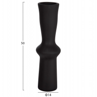 ΕΠΙΤΡΑΠΕΖΙΟ ΚΕΡΑΜΙΚΟ ΔΙΑΚΟΣΜΗΤΙΚΟ SCEPTER HM4637.02 ΜΑΥΡΟ ΜΑΤ Φ14x50Υεκ