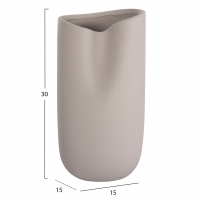 ΕΠΙΤΡΑΠΕΖΙΟ ΚΕΡΑΜΙΚΟ ΔΙΑΚΟΣΜΗΤΙΚΟ GLAZE HM4607.03 ΓΚΡΙ ΜΑΤ 15x15x30Υεκ