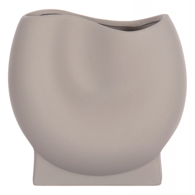 ΕΠΙΤΡΑΠΕΖΙΟ ΚΕΡΑΜΙΚΟ ΔΙΑΚΟΣΜΗΤΙΚΟ GLAZE HM4610.03 ΓΚΡΙ ΜΑΤ 26x14x25Υεκ