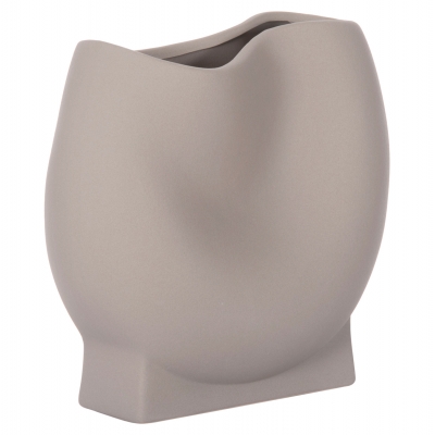 ΕΠΙΤΡΑΠΕΖΙΟ ΚΕΡΑΜΙΚΟ ΔΙΑΚΟΣΜΗΤΙΚΟ GLAZE HM4610.03 ΓΚΡΙ ΜΑΤ 26x14x25Υεκ