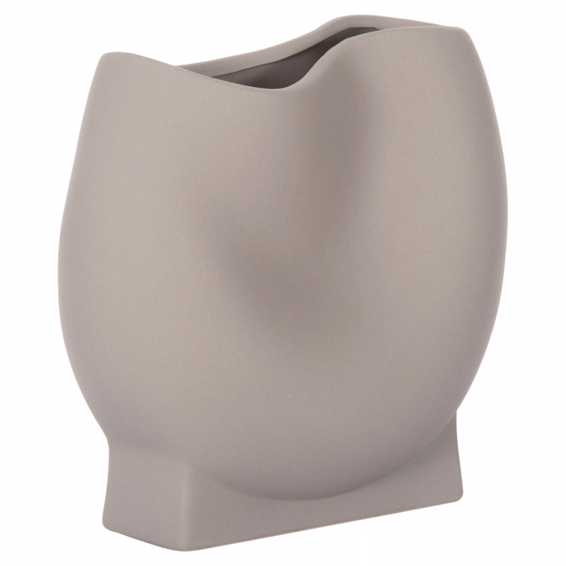 ΕΠΙΤΡΑΠΕΖΙΟ ΚΕΡΑΜΙΚΟ ΔΙΑΚΟΣΜΗΤΙΚΟ GLAZE HM4610.03 ΓΚΡΙ ΜΑΤ 26x14x25Υεκ