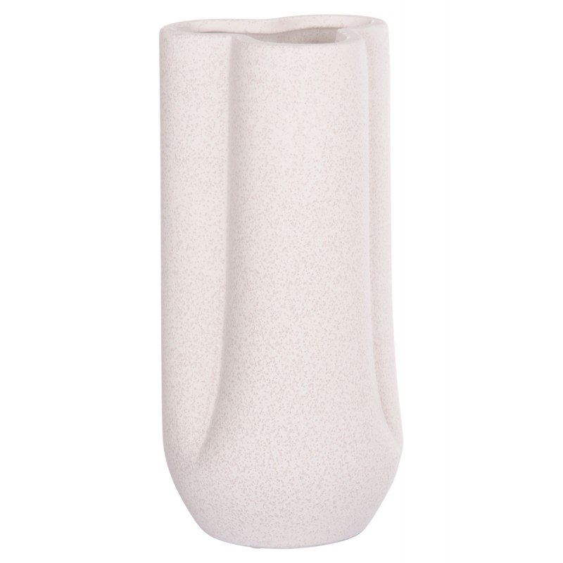 ΕΠΙΤΡΑΠΕΖΙΟ ΚΕΡΑΜΙΚΟ ΔΙΑΚΟΣΜΗΤΙΚΟ GLAZE HM4612.01 ΚΡΥΣΤΑΛΛΙΚΟ ΥΠΟΛΕΥΚΟ Φ14x29Υεκ