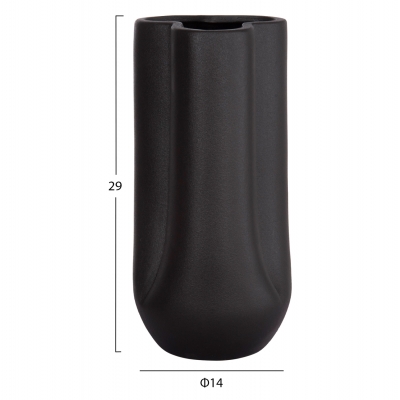 ΕΠΙΤΡΑΠΕΖΙΟ ΚΕΡΑΜΙΚΟ ΔΙΑΚΟΣΜΗΤΙΚΟ GLAZE HM4612.02 ΜΑΥΡΟ ΜΑΤ Φ14x29Υεκ ΕΠΙΤΡΑΠΕΖΙΟ ΚΕΡΑΜΙΚΟ ΔΙΑΚΟΣΜΗΤΙΚΟ GLAZE HM4612.02 ΜΑΥΡΟ ΜΑΤ Φ14x29Υεκ