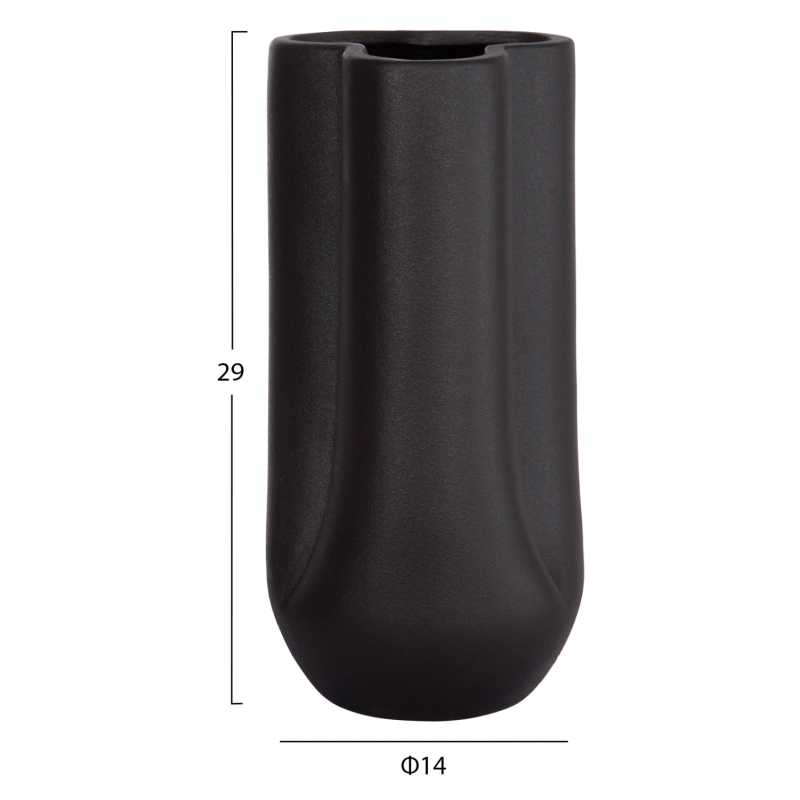 ΕΠΙΤΡΑΠΕΖΙΟ ΚΕΡΑΜΙΚΟ ΔΙΑΚΟΣΜΗΤΙΚΟ GLAZE HM4612.02 ΜΑΥΡΟ ΜΑΤ Φ14x29Υεκ ΕΠΙΤΡΑΠΕΖΙΟ ΚΕΡΑΜΙΚΟ ΔΙΑΚΟΣΜΗΤΙΚΟ GLAZE HM4612.02 ΜΑΥΡΟ ΜΑΤ Φ14x29Υεκ