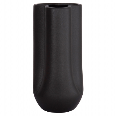 ΕΠΙΤΡΑΠΕΖΙΟ ΚΕΡΑΜΙΚΟ ΔΙΑΚΟΣΜΗΤΙΚΟ GLAZE HM4612.02 ΜΑΥΡΟ ΜΑΤ Φ14x29Υεκ