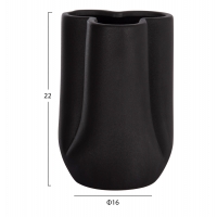 ΕΠΙΤΡΑΠΕΖΙΟ ΚΕΡΑΜΙΚΟ ΔΙΑΚΟΣΜΗΤΙΚΟ GLAZE HM4613.02 ΜΑΥΡΟ ΜΑΤ Φ16x22Υεκ ΕΠΙΤΡΑΠΕΖΙΟ ΚΕΡΑΜΙΚΟ ΔΙΑΚΟΣΜΗΤΙΚΟ GLAZE HM4613.02 ΜΑΥΡΟ ΜΑΤ Φ16x22Υεκ