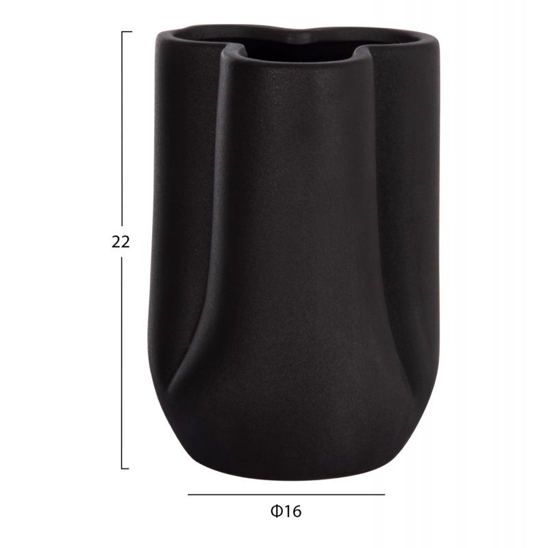 ΕΠΙΤΡΑΠΕΖΙΟ ΚΕΡΑΜΙΚΟ ΔΙΑΚΟΣΜΗΤΙΚΟ GLAZE HM4613.02 ΜΑΥΡΟ ΜΑΤ Φ16x22Υεκ ΕΠΙΤΡΑΠΕΖΙΟ ΚΕΡΑΜΙΚΟ ΔΙΑΚΟΣΜΗΤΙΚΟ GLAZE HM4613.02 ΜΑΥΡΟ ΜΑΤ Φ16x22Υεκ
