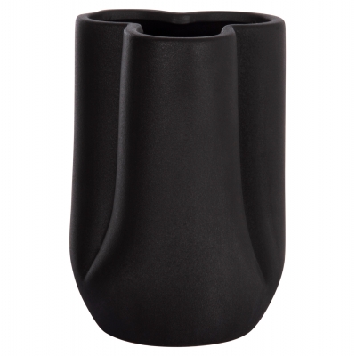 ΕΠΙΤΡΑΠΕΖΙΟ ΚΕΡΑΜΙΚΟ ΔΙΑΚΟΣΜΗΤΙΚΟ GLAZE HM4613.02 ΜΑΥΡΟ ΜΑΤ Φ16x22Υεκ