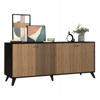 ΜΠΟΥΦΕΣ ΜΕΛΑΜΙΝΗΣ KRUDEN HM9446.11 ΜΑΥΡΟ-ΦΥΣΙΚΟ 180x40x78.6Υεκ. ΜΠΟΥΦΕΣ ΜΕΛΑΜΙΝΗΣ KRUDEN HM9446.11 ΜΑΥΡΟ-ΦΥΣΙΚΟ 180x40x78.6Υεκ.