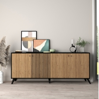 ΜΠΟΥΦΕΣ ΜΕΛΑΜΙΝΗΣ KRUDEN HM9446.11 ΜΑΥΡΟ-ΦΥΣΙΚΟ 180x40x78.6Υεκ. ΜΠΟΥΦΕΣ ΜΕΛΑΜΙΝΗΣ KRUDEN HM9446.11 ΜΑΥΡΟ-ΦΥΣΙΚΟ 180x40x78.6Υεκ.